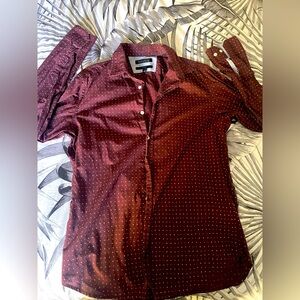 Banana Republic Maroon (Brownish/Rust/Red) Button Down Shirt